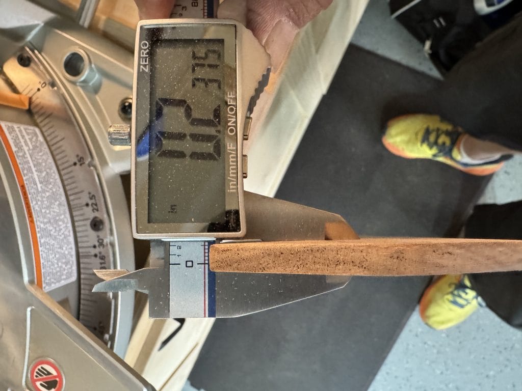Planing the miter saw insert