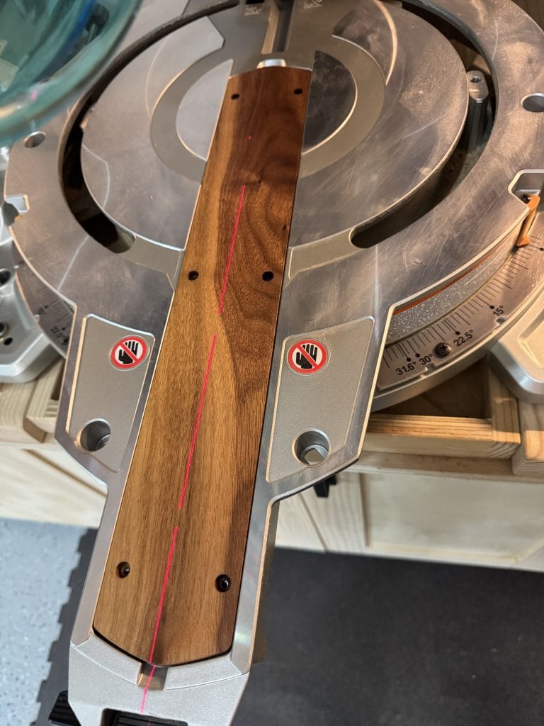 Installing the miter saw insert