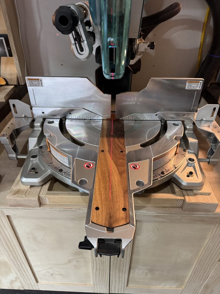 Admiring the miter saw insert